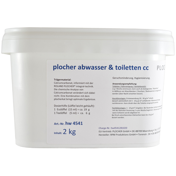 Plocher-Abwasser-Toiletten-cc-2kg
